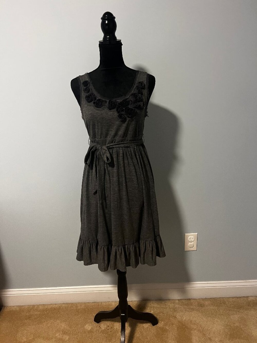 Candie's Junior Sleeveless Dress (Grey)- L